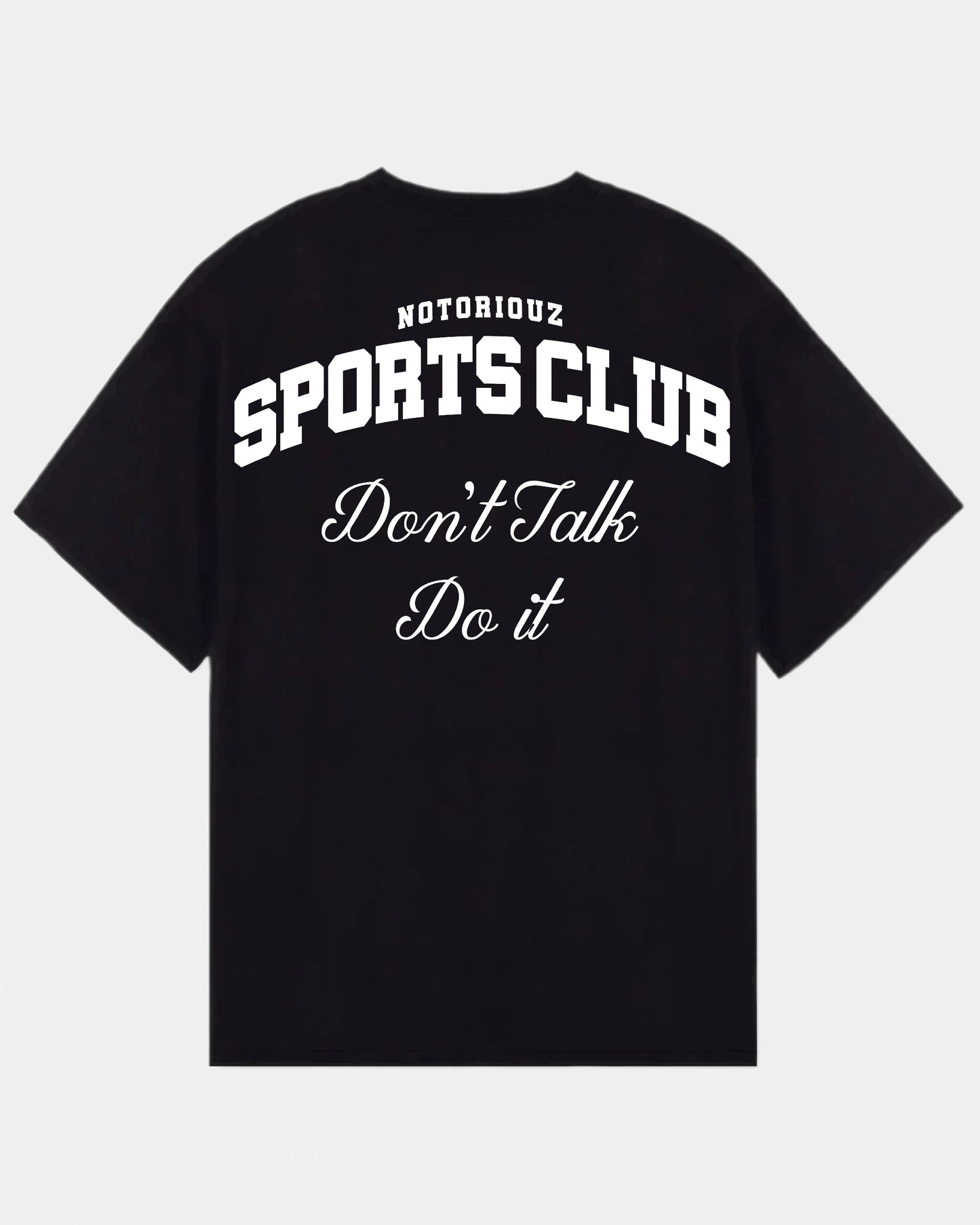 Oversized Sports Club Tee V2 Black